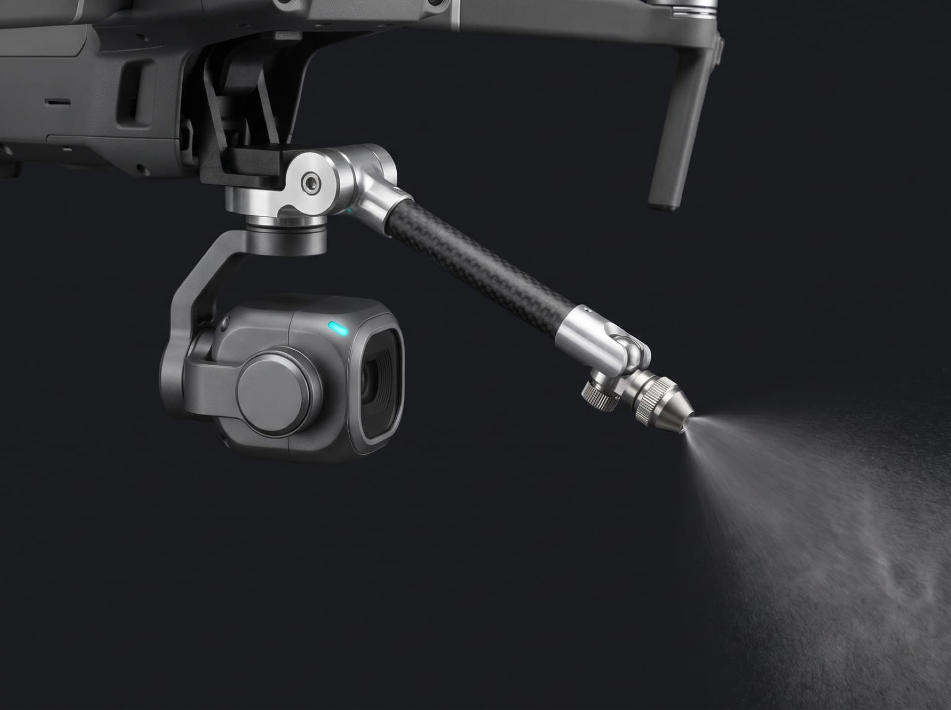Concept render · cleaning arm